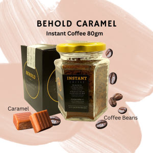 Behold Caramel Instant Coffee | 100% Premium Arabica, 80gm