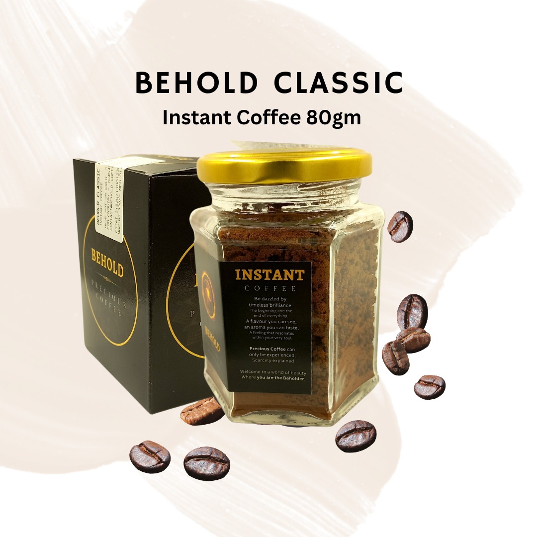 Behold Classic Instant Coffee | 100% Premium Arabica, 80gm