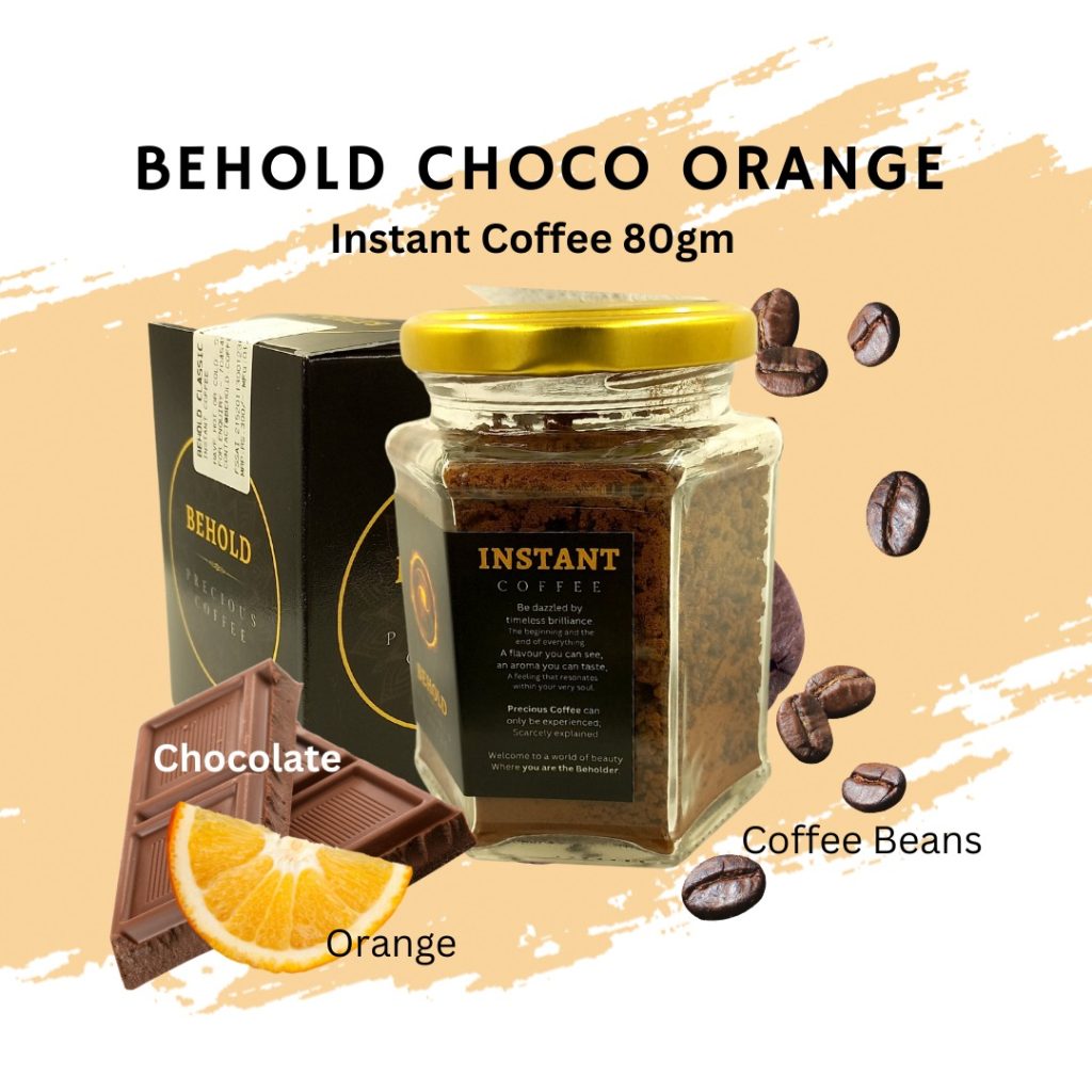 Behold Choco Orange Instant Coffee | 100% Premium Arabica, 80gm